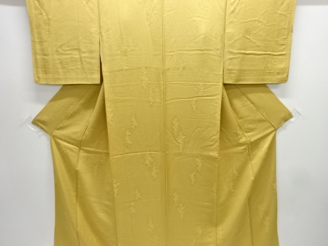 JAPANESE KIMONO / IROMUJI / SILK / WOVEN TREES & HITTA PATTERN